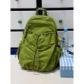 Zaino casual plisse verde oliva stile coreano leggero da viaggio per donna quotidiano - Zaino Verde (Senza Accessori)