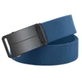 Herren Taktischer Gürtel Stretch Nylon Freizeit Outdoor Hosengürtel mit schwarzer Schnalle - 125cm / Blau