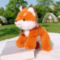 Simpatico peluche arancione dolce bambola volpe morbido animale imbottito regalo compleanno - Volpe / 35cm