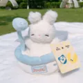 Simpatico coniglietto di peluche nel design della vasca da bagno, morbida bambola regalo per bambini. - Bagno Schiuma - Coniglio