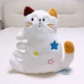 Peluche gatto multi-zampe stravagante simpatico cuscino soffice divano ufficio decoro - Gatto Calico Bianco