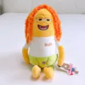 Simpatico giocattolo di peluche bambola personaggio divertente con vestiti ed etichetta regalo - 35cm / Anatra Cool Cover (Capelli Arancioni)