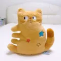 Simpatico cuscino in peluche di gatto arancione multi-gamba peluche creativo morbido divano - Gatto Arancione