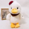 Cute berry duck plush toy cute stuffed animal doll birthday gift healing companion home decor - Standing Berry Trouble / 38 cm / Red White