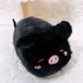 Peluche maialino nero animale di peluche morbido giocattolo decompressione regalo carino - Nero / 18cm