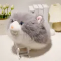 Peluche gatto grigio bianco soffice adorabile animale di peluche bambola regalo - Simulazione Gatto Grigio Sdraiato / 30cm / Grigio