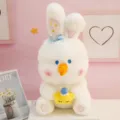Cute white snowman rabbit plush toy soft stuffed animal doll sleeping pillow gift for kids - Snowman Rabbit / 40CM