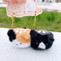 Bellissimo peluche gatto magnetico coppia portachiavi ciondolo borsa regalo donna - Gatto Calico + Gatto Zucchero di Canna Coppia Magnetica