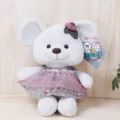 Simpatico giocattolo di topo in peluche grigio con vestito floreale rosa regalo bello - Topo Femmina / Grande 43cm