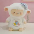 Simpatico peluche pecora addormentata morbido animale imbottito bambola cuscino per bambini - Stile Seduto Addormentato / 35cm