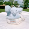 Peluche elefante blu giocattolo nella vasca da bagno dolce bambola animale cuscino regalo - Bagno Schiuma - Elefante Blu