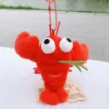 Simpatico divertente aragosta peluche portachiavi morbido animale farcito ciondolo borsa - Ciondolo Borsa di Fagioli Aragosta / 10cm