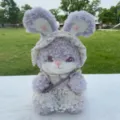 Simpatico peluche coniglio viola variante, bambola di stoffa morbida con cappello, regalo per ragazze. - 30cm / Fiaba - Viola