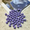 8mm Cuentas De Acrílico Facetadas Cuentas Moradas Sólidas DIY Joyería Manualidades Cadena Teléfono - 8mm / Púrpura