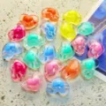 Cuentas de acrílico transparente en forma de corazón, accesorios de joyería DIY para pulseras. - 18*13mm / Multicolor