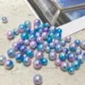 Cuentas sueltas de perlas de imitacion bicolor sin agujero de 6mm accesorios DIY collar - 6mm / Perla Imitación Bicolor Sin Agujero
