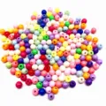 Kleurrijke plastic losse kralen voor DIY ambachten, geassorteerde snoepkleuren set. - 10mm / Meerkleurig