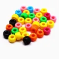 Colorful acrylic barrel beads for DIY jewelry making, 4-6mm loose plastic beads craft supplies. - 6*8mm / Custom Colorful