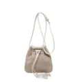 Retro Wildleder Beuteltasche Damen Herbst Winter Quaste Schulter Umhängetasche. - Khaki