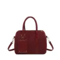 Retro matte Boston Handtasche stilvolle PU Leder Umhängetasche Damen Herbst Stil SKU - Rot