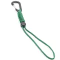 Outdoor tactical paracord lanyard with black plastic carabiner, ideal for keys and gear. - Style 356