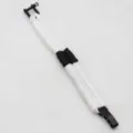 Paracord bracelet survival outdoor wrist rope handmade nylon cord with alloy shackle - White & Black