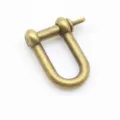 Bronze horseshoe U-shackle metal buckle for paracord survival bracelet and outdoor DIY hardware - Antique Bronze U-Shaped Flat Head