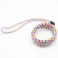 Rainbow Paracord Camera Wrist Strap Multicolor Braided Survival Bracelet Variant Item - Rainbow