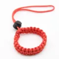 Red Paracord Camera Wrist Strap Survival Braided Lanyard Hand Band Variant Design - Red