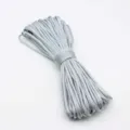 Silver grey 7 strand paracord rope for outdoor survival camping DIY crafting use - Approx. 31m Gray