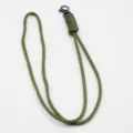 Green handmade paracord lanyard for keys and phone, durable daily neck strap style. - Army Green