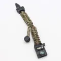 Survival Paracord Watch Camouflage Multi-functional Outdoor Emergency Bracelet SKU - Adjustable Army Green Camouflage