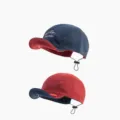 Kids corduroy baseball cap with cute embroidery and adjustable strap for boys and girls. - Head Circumference 48-52CM / Navy Blue And Orange (Reversible)