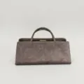 Taupe Wildleder Handtasche Retro Minimalistische Damentasche Schicke Schultertasche Variante - 29*11.5*13 / Hellgrau