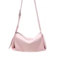 Rosa Umhängetasche aus Leder, weiche Kissen-Schultertasche für Damen im Alltag stilvoll. - 30x12x14cm / Rosa