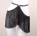 Black tassel fringe sexy body chain waist belt harness wrap skirt for women party clubwear fashion - LP-469 Tassel Style (Style) / One Size