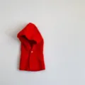 Kindermütze Winter Strick Kapuze Schal Detail, roter warmer Baby Schal Kapuzenpullover. - Rot