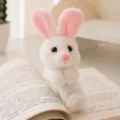 Cute white rabbit plush toy slap bracelet soft stuffed animal doll for kids gift item - 10cm / Small Slap Ring - Rabbit