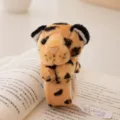 Cute tiger plush slap bracelet soft animal wristband toy for kids children gift nice - 10cm / Small Slap Ring - Yellow Leopard