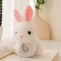 Cute plush rabbit slap bracelet, soft stuffed animal wrist band for kids party gifts. - Large Slap Ring - Rabbit