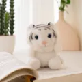 Cute white tiger plush toy soft stuffed animal gift for kids and lovely desktop decor. - Coin Purse - White Tiger