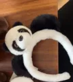 Diadema de panda de felpa linda aro de pelo de animal suave accesorio de pelo de dibujos - Diadema - Nuevo Panda
