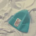 Berretto in maglia bambini colore unito inverno caldo carino casual lana cappello blu - Bambini Ciano