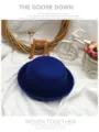 Kinder blaue Wolle Melone Hut britische Mode Kinderbekleidung Accessoires Alltag Stil - 50-52cm / Dunkelblau