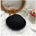 Schwarze Woll-Melone für Kinder, klassischer britischer Stil, süßes Mode-Accessoire. - 50-52cm / Schwarz