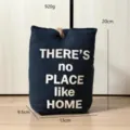 Creative fabric door stopper with inspiring quote, heavy canvas doorstop for home decor. - Blue Lettering Style