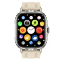 Rugged Bluetooth smart watch with silicone strap, fitness tracking and heart rate monitor. - Gold
