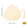 Unfinished wooden pumpkin hanging sign with bow and rope, DIY blank front door decoration. - Pumpkin Bow Style (Model C) / 1 Piece/Pack