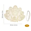 Wooden Thanksgiving Turkey Hanging Sign DIY Unfinished Wood Slice with Jute Rope Decor - Rugby Turkey Style (Model D) / 1 Piece/Pack