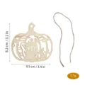 Colgante de calabaza de Halloween de madera con recorte de lápida, decoración DIY. - Estilo C / 1 Pieza/Pack